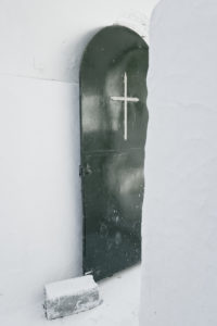 Paleokastritsa Monastery, Corfu, shutter with cross Paleokastritsa Monastery, Corfu, shutter with cross